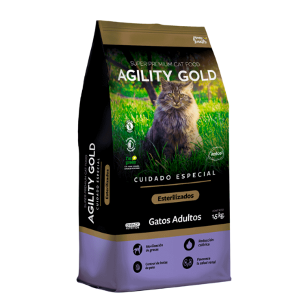 Alimento Seco Para Gato Agility Gold Gatos Esterilizados - 1.5 Kg